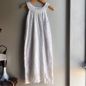 Laundry by Design White Lace floral dress medium